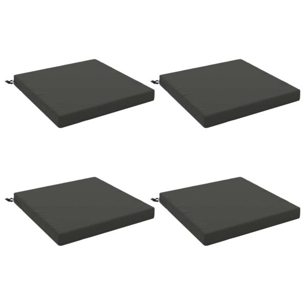 vidaXL 4-dielne sedacie vankúše SOEST 4 ks 100% polyester Antracitová – Obrázok 2