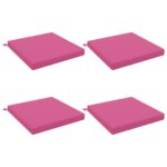 vidaXL 4-dielne sedacie vankúše SOEST 4 ks 100% polyester Ružová – Obrázok 2