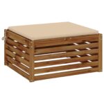 vidaXL 1-dielny sedací vankúš SOEST 100% polyester Krémová – Obrázok 3