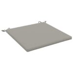 vidaXL 1-dielny sedací vankúš SOEST 100% polyester Sivá 80 x 80 x 3 cm – Obrázok 2