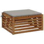 vidaXL 1-dielny sedací vankúš SOEST 100% polyester Sivá 80 x 80 x 3 cm – Obrázok 3