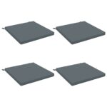 vidaXL 4-dielne sedacie vankúše SOEST 4 ks 100% polyester Modrá – Obrázok 2