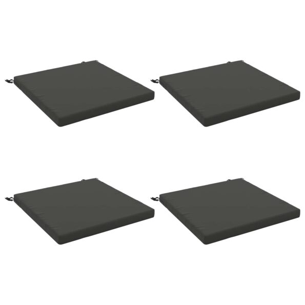 vidaXL 4-dielne sedacie vankúše SOEST 4 ks 100% polyester Antracitová – Obrázok 2