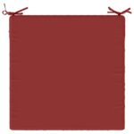 vidaXL 1-dielny sedací vankúš SOEST 100% polyester Víno červené – Obrázok 6
