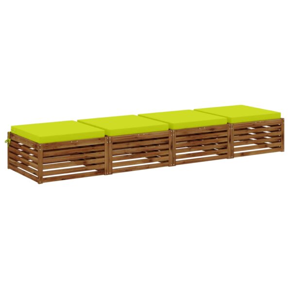 vidaXL 4-dielne sedacie vankúše SOEST 4 ks 100% polyester – Obrázok 3