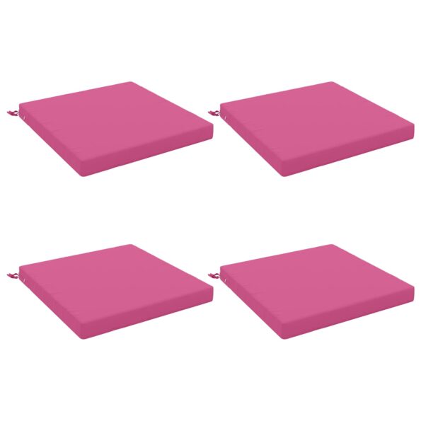 vidaXL 4-dielne sedacie vankúše SOEST 4 ks 100% polyester Ružová – Obrázok 2