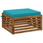 vidaXL 1-dielny sedací vankúš SOEST 100% polyester Tyrkysová – Obrázok 3