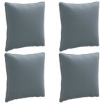 vidaXL 4-dielne vankúše na chrbát PUTTEN 4 pcs 100% polyester Modrá – Obrázok 2