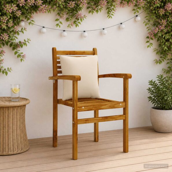 vidaXL 4-dielne vankúše na chrbát PUTTEN 4 pcs 100% polyester Krémová – Obrázok 8