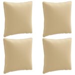 vidaXL 4-dielne vankúše na chrbát PUTTEN 4 pcs 100% polyester Béžová – Obrázok 2