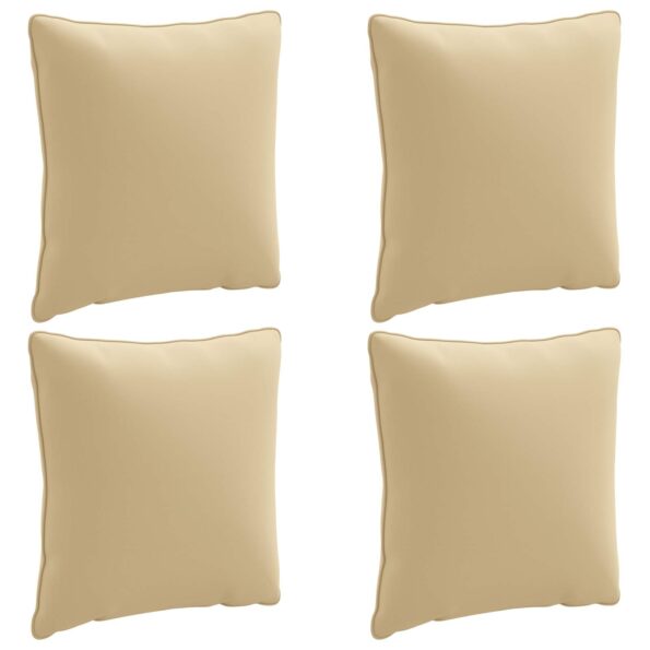 vidaXL 4-dielne vankúše na chrbát PUTTEN 4 pcs 100% polyester Béžová – Obrázok 2