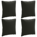 vidaXL 4-dielne vankúše na chrbát PUTTEN 4 pcs 100% polyester Čierna – Obrázok 2