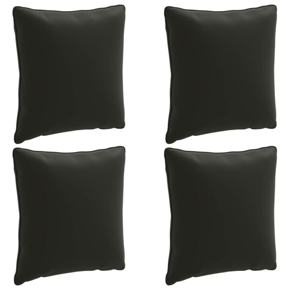 vidaXL 4-dielne vankúše na chrbát PUTTEN 4 pcs 100% polyester Čierna – Obrázok 2