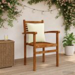 vidaXL 4-dielne vankúše na chrbát PUTTEN 4 pcs 100% polyester Krémová – Obrázok 8