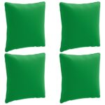 vidaXL 4-dielne vankúše na chrbát PUTTEN 4 pcs 100% polyester Zelená – Obrázok 2