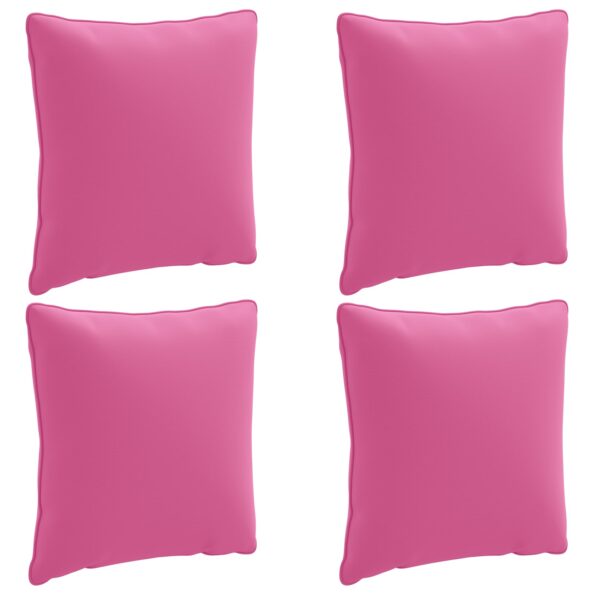 vidaXL 4-dielne vankúše na chrbát PUTTEN 4 pcs 100% polyester Ružová – Obrázok 2