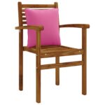 vidaXL 4-dielne vankúše na chrbát PUTTEN 4 pcs 100% polyester Ružová – Obrázok 3