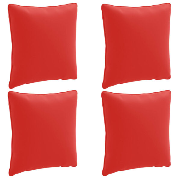 vidaXL 4-dielne vankúše na chrbát PUTTEN 4 pcs 100% polyester Červená – Obrázok 2