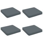 vidaXL 4-dielne sedacie vankúše VUGHT 4 pcs 100% polyester Modrá – Obrázok 2