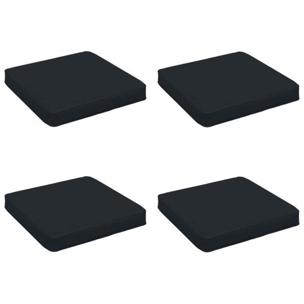 vidaXL 4-dielne sedacie vankúše VUGHT 4 pcs 100% polyester Tmavomodrá – Obrázok 2