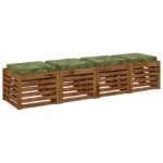 vidaXL 4-dielne sedacie vankúše VUGHT 4 pcs 100% polyester – Obrázok 3