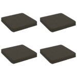 vidaXL 4-dielne sedacie vankúše VUGHT 4 pcs 100% polyester Antracitová – Obrázok 2