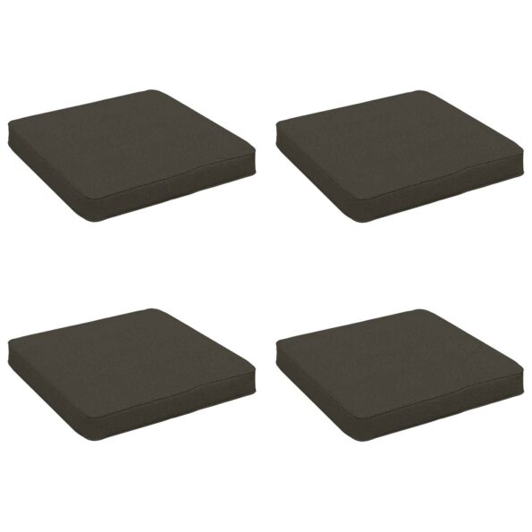 vidaXL 4-dielne sedacie vankúše VUGHT 4 pcs 100% polyester Antracitová – Obrázok 2