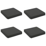 vidaXL 4-dielne sedacie vankúše VUGHT 4 pcs 100% polyester Antracitová – Obrázok 2