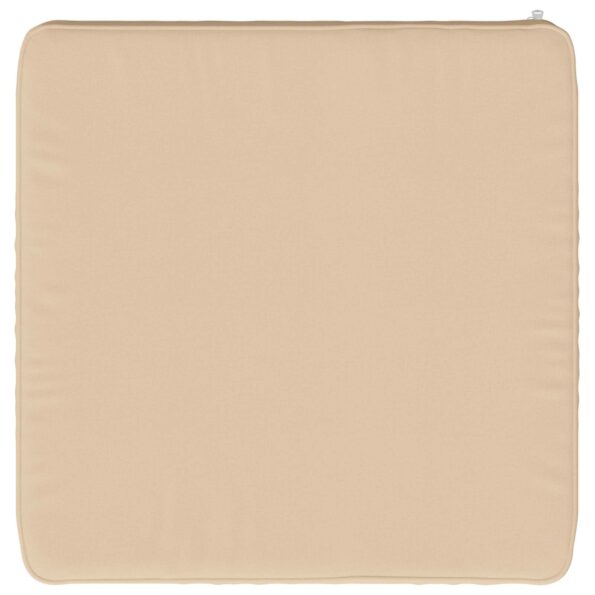 vidaXL 4-dielne sedacie vankúše VUGHT 4 pcs 100% polyester Krémová – Obrázok 5