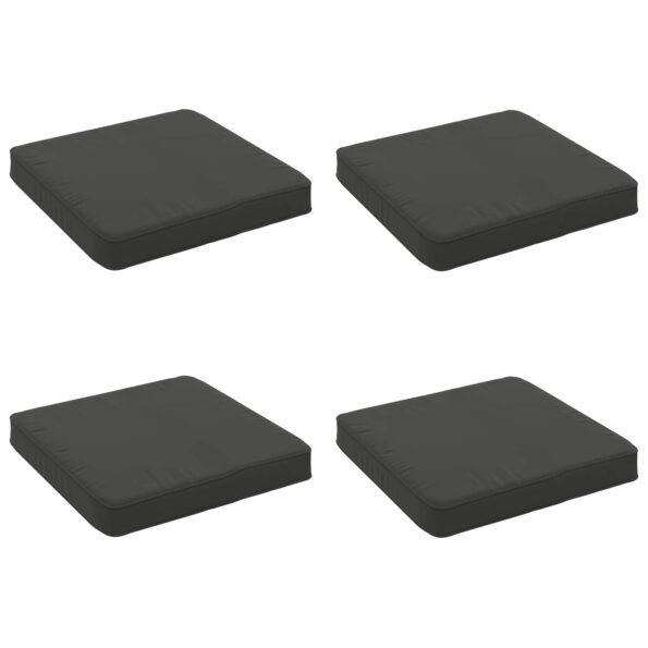 vidaXL 4-dielne sedacie vankúše VUGHT 4 pcs 100% polyester Antracitová – Obrázok 2
