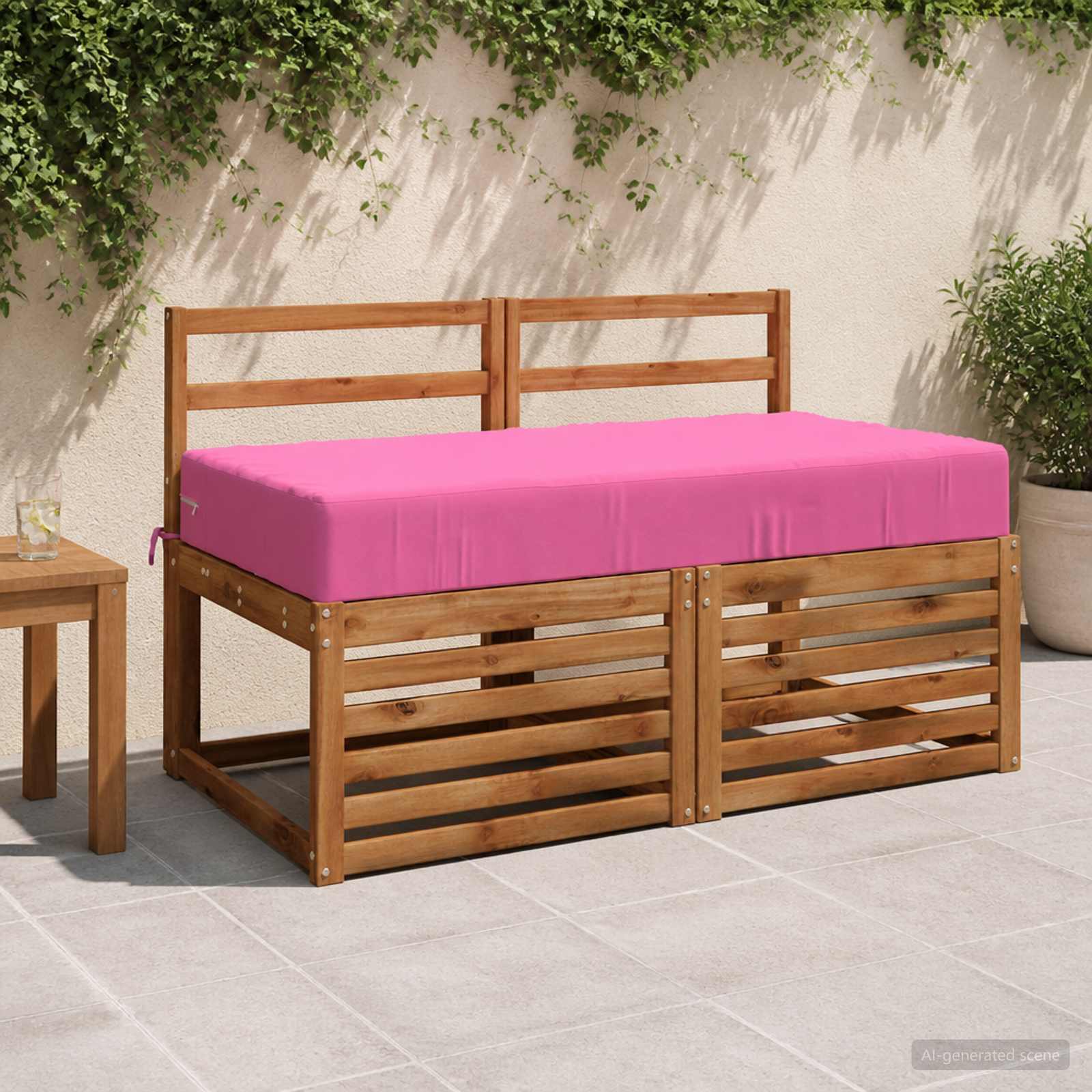 946726_1.jpg vidaXL Podložka na sedadlo SOEST 100% polyester Ružová – Obrázok 1