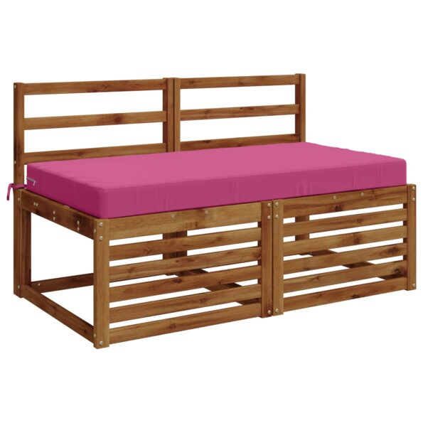 vidaXL Podložka na sedadlo SOEST 100% polyester Ružová – Obrázok 3