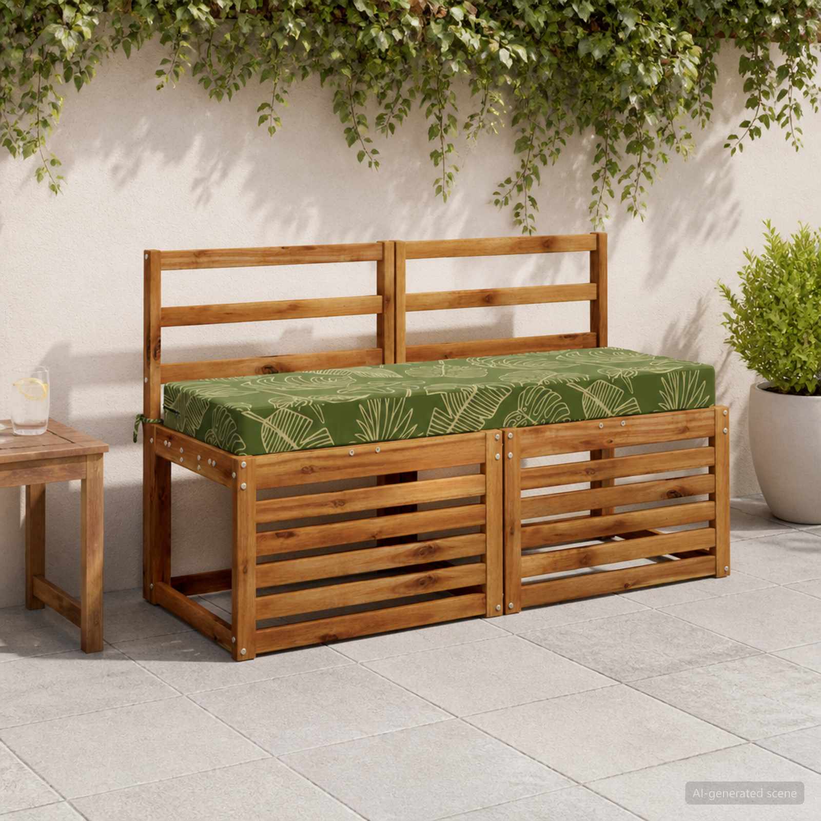 946869_1.jpg vidaXL Podložka na sedadlo SOEST 100% polyester Design s listami – Obrázok 1