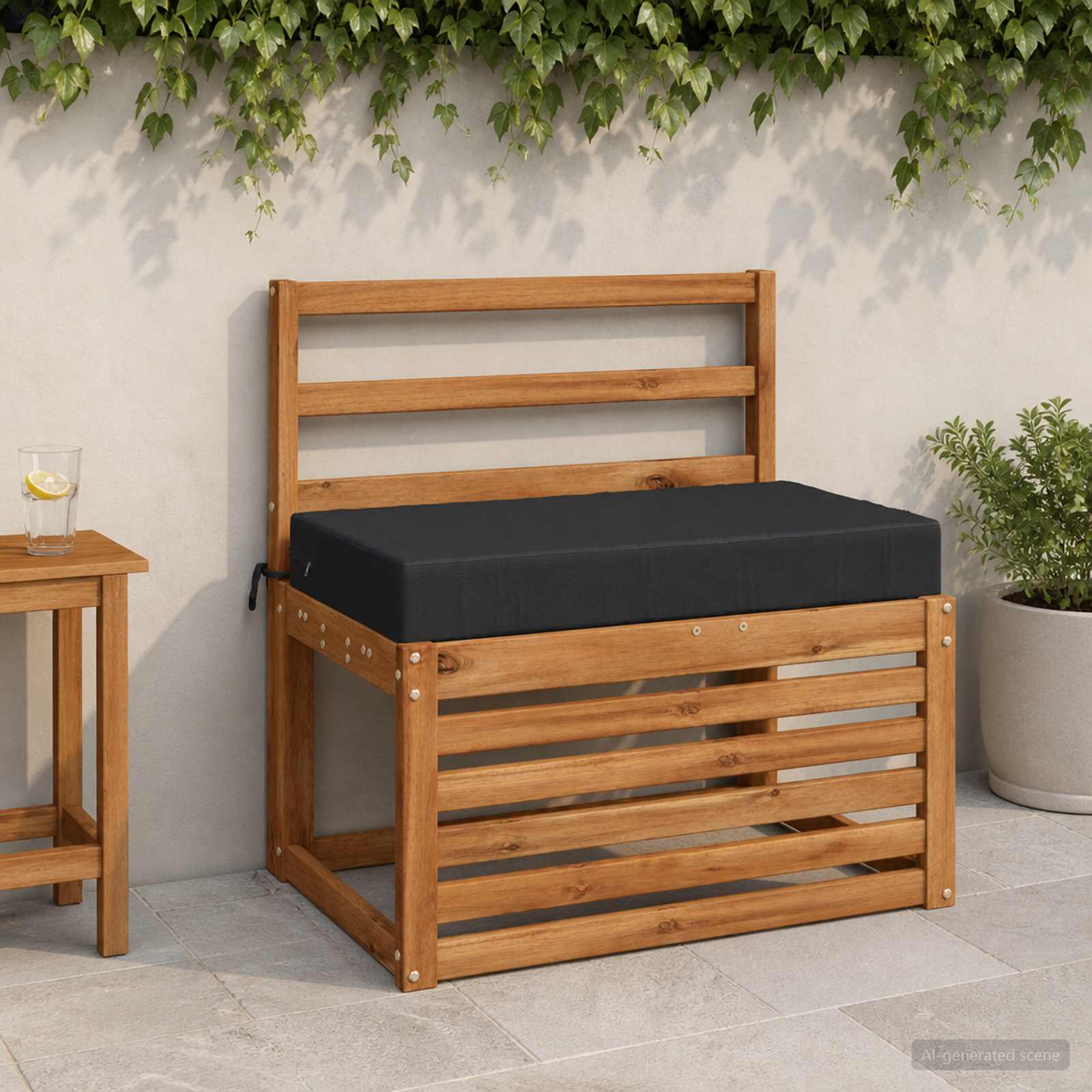 946882_1.jpg vidaXL Podložka na sedadlo SOEST 100% polyester Tmavomodrá – Obrázok 1