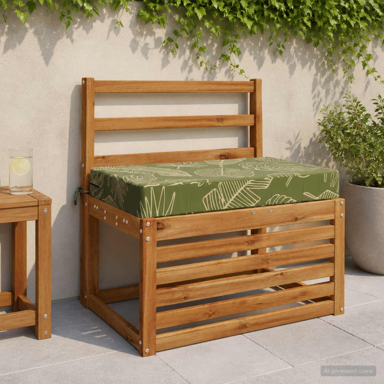 946898_1.jpg vidaXL Podložka na sedadlo SOEST 100% polyester Design s listami – Obrázok 1