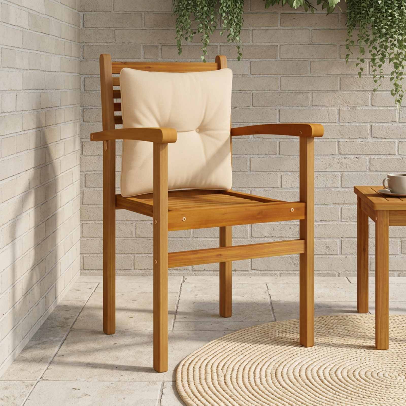 947054_1.jpg vidaXL Vankúš na chrbát PUTTEN 100% polyester Piesková 40 x 40 x 10 cm – Obrázok 1