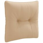 vidaXL Vankúš na chrbát PUTTEN 100% polyester Piesková 40 x 40 x 10 cm – Obrázok 2