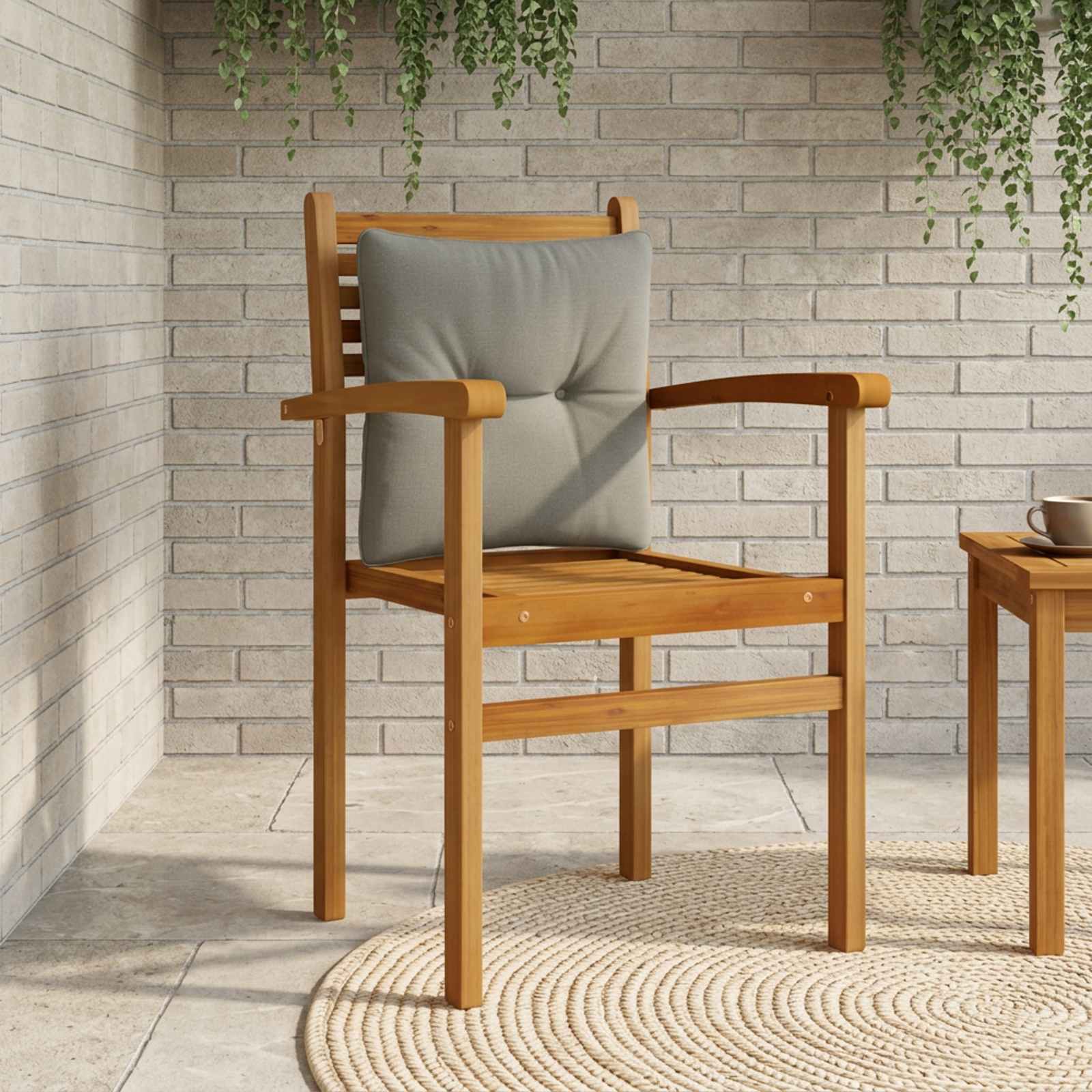 947060_1.jpg vidaXL Vankúš na chrbát PUTTEN 100% polyester Sivá 40 x 40 x 10 cm – Obrázok 1