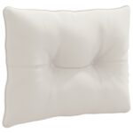 vidaXL Vankúš na chrbát PUTTEN 100% polyester Biela 60 x 40 x 10 cm – Obrázok 2