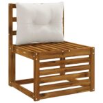 vidaXL Vankúš na chrbát PUTTEN 100% polyester Biela 60 x 40 x 10 cm – Obrázok 3