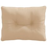 vidaXL Vankúš na chrbát PUTTEN 100% polyester Piesková 60 x 40 x 10 cm – Obrázok 4