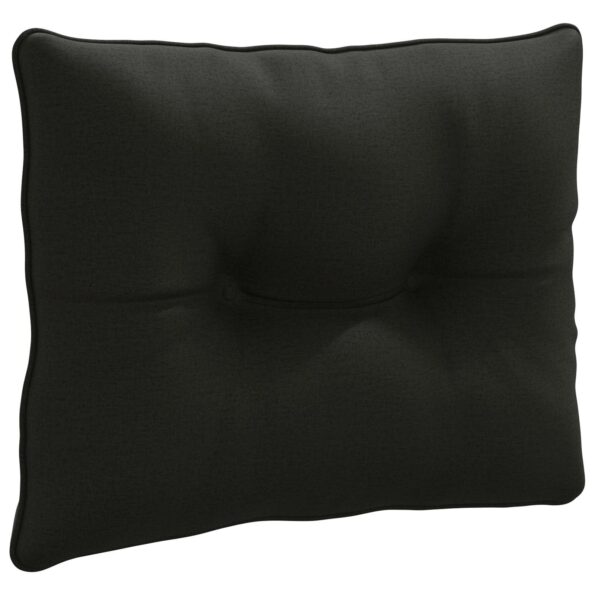 vidaXL Vankúš na chrbát PUTTEN 100% polyester Čierna 60 x 40 x 10 cm – Obrázok 2