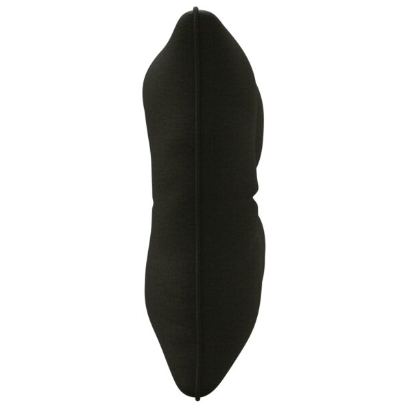 vidaXL Vankúš na chrbát PUTTEN 100% polyester Čierna 60 x 40 x 10 cm – Obrázok 5