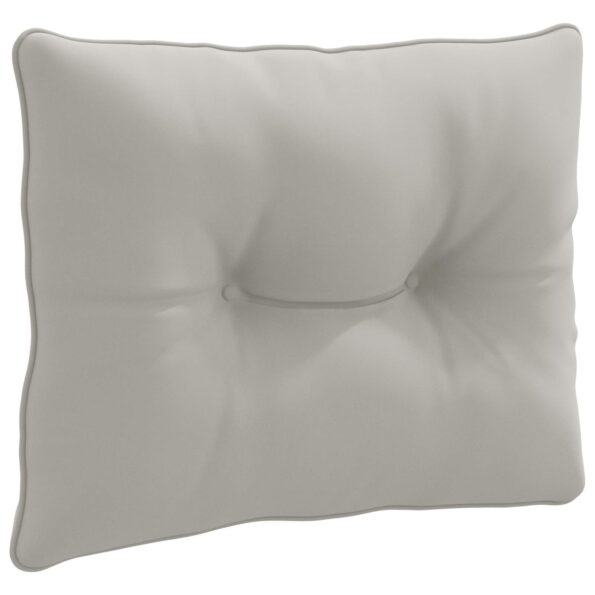 vidaXL Vankúš na chrbát PUTTEN 100% polyester Sivá 60 x 40 x 10 cm – Obrázok 2