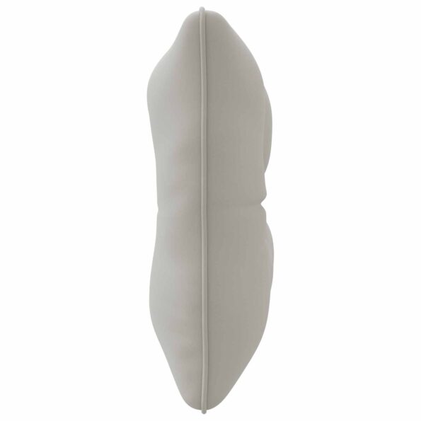 vidaXL Vankúš na chrbát PUTTEN 100% polyester Sivá 60 x 40 x 10 cm – Obrázok 5