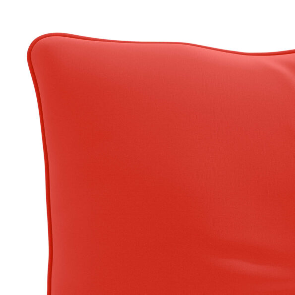 vidaXL Vankúš na chrbát PUTTEN 100% polyester Červená 60 x 40 x 10 cm – Obrázok 6