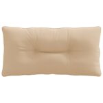 vidaXL Vankúš na chrbát PUTTEN 100% polyester Piesková 70 x 40 x 10 cm – Obrázok 4