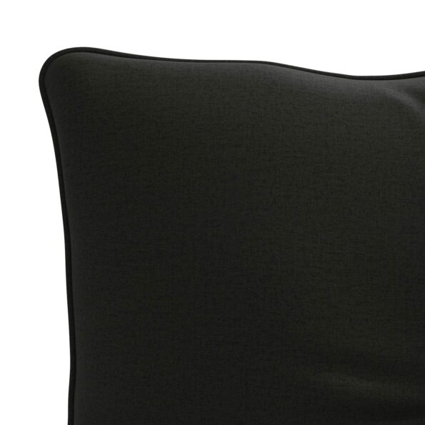 vidaXL Vankúš na chrbát PUTTEN 100% polyester Čierna 70 x 40 x 10 cm – Obrázok 6