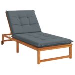 vidaXL Vankúš na ležadlo GEMERT 100% polyester Modrá 190 x 70 x 9 cm – Obrázok 3
