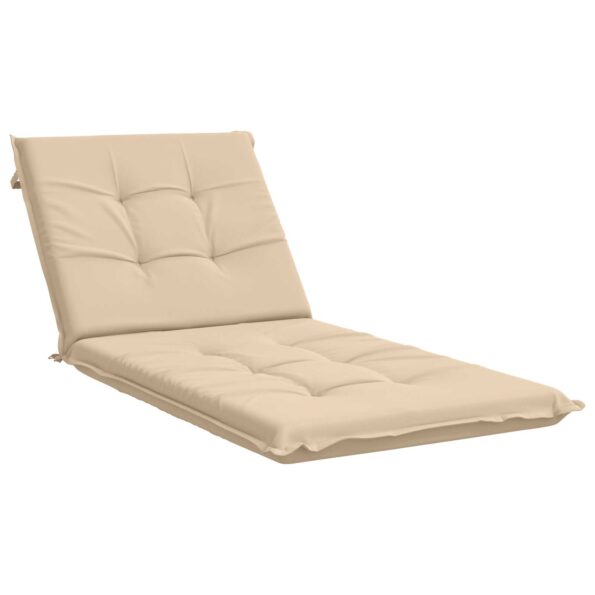 vidaXL Vankúš na ležadlo GEMERT 100% polyester Krémová 190 x 70 x 9 cm – Obrázok 2